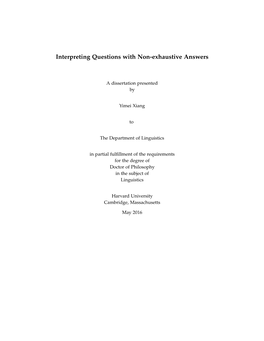 Interpreting Questions with Non-Exhaustive Answers