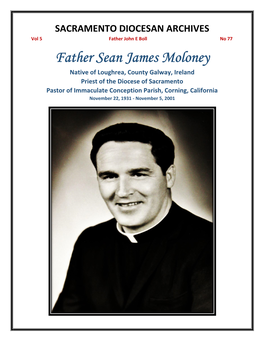 Vol 5, No 77 Fr. Sean J. Moloney