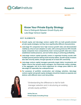 Know Your Private Equity Strategy How to Distinguish Between Growth Equity and Late-Stage Venture Capital
