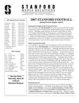 2007 Stanford Football