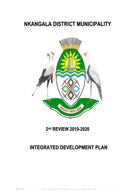 Nkangala District Municipality 2019-20 IDP Reviewed