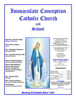 Immaculate Conception Catholic Church and School