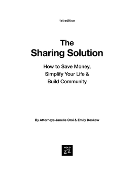 The Sharing Solution