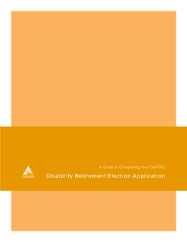 Disability Retirement Election Application (PUB 35)