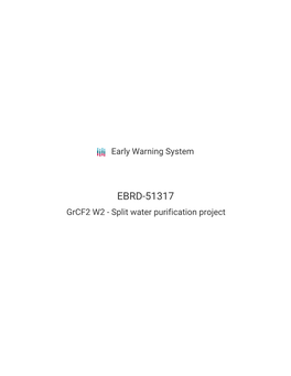 Grcf2 W2 - Split Water Purification Project Early Warning System EBRD-51317 Grcf2 W2 - Split Water Purification Project