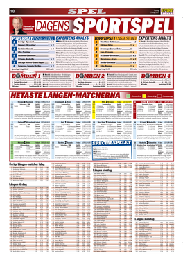 HETASTE LÅNGEN-MATCHERNA = Stevens Säkra. = Stevens Drag