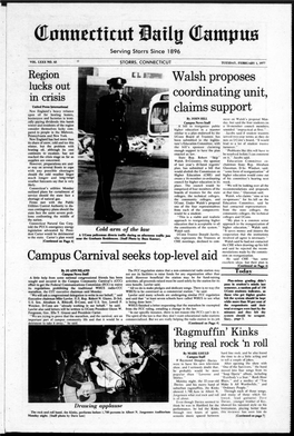 Walsh Proposes Coordinating Unit, Claims Support Campus Carnival