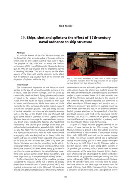 The Effect of 17Th-Century Naval Ordnance on Ship Structure