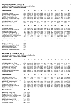 KEYNSHAM 17 Via Eastville, Fishponds, Staple Hill, Kingswood, Hanham Monday to Friday (Except Public Holidays)