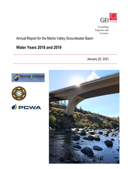 Annual Report for the Martis Valley Groundwater Basin