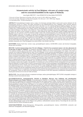 Relevance of a Major Scarp and Two Associated Landslides in The