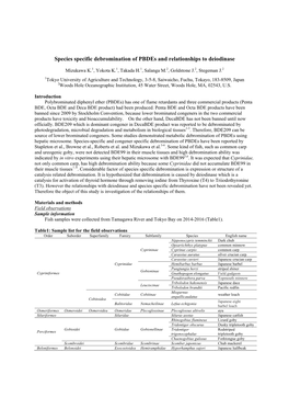 Species Specific Debromination of Pbdes and Relationships to Deiodinase