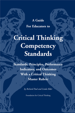 Critical Thinking Competency Standards