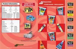 Product Information Equipmentequipmenteqqpuippment && MINUTE MAID® SOFT FROZEN LEMONADE & LIMEADE Merchandisersmerchandisers 4 Fl