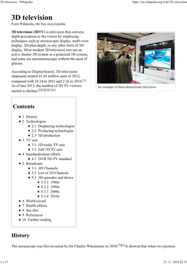 3D Television - Wikipedia
