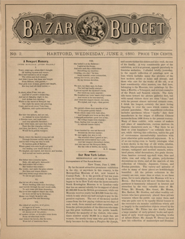 No. 2. Hartford, Wednesday, June 2, 1880. Price Ten Cents