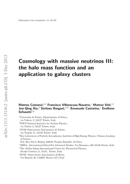 The Halo Mass Function and an Application to Galaxy Clusters