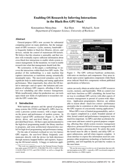 Enabling OS Research by Inferring Interactions in the Black-Box GPU Stack∗