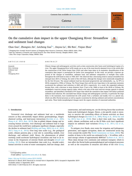 On the Cumulative Dam Impact in the Upper Changjiang River