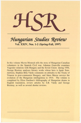 ^Hungarian Studies Treviezu Vol
