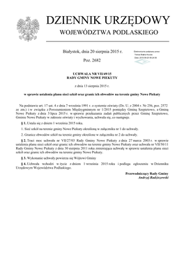 Uchwała Nr VII/49/15 Z Dnia 13 Sierpnia 2015 R