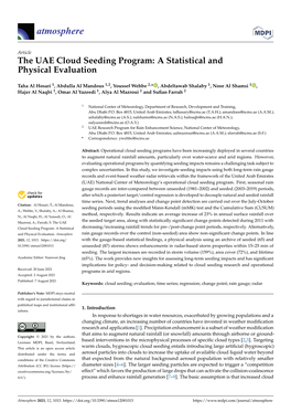 The UAE Cloud Seeding Program: a Statistical and Physical Evaluation