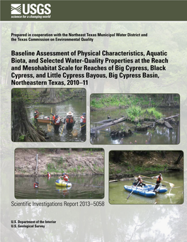Baseline Assessment of Physical Characteristics, Aquatic Biota, and Selected Water-Quality Properties at the Reach and Mesohabitat Scale for Reaches of Big Cypress, Black Cypress