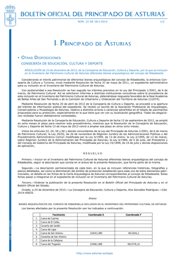 Boletín Oficial Del Principado De Asturias