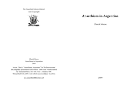 Anarchism in Argentina