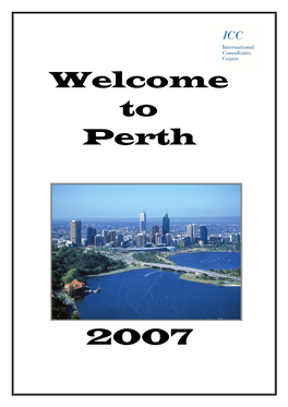 Welcome to Perth 2007