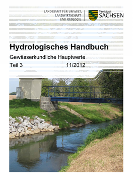 Hydrologisches Handbuch Gewässerkundliche Hauptwerte Teil 3 11/2012