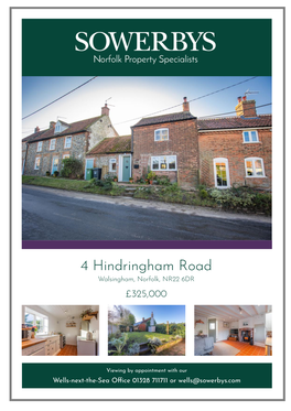 4 Hindringham Road Walsingham, Norfolk, NR22 6DR