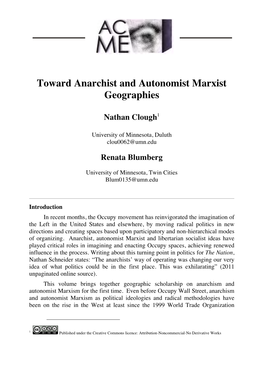 Autonomism and Anarchy