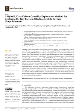 A Hybrid, Data-Driven Causality Exploration Method for Exploring the Key Factors Affecting Mobile Payment Usage Intention