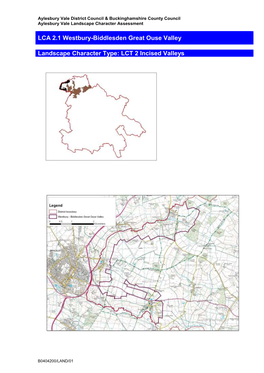 LCA 2.1 Westbury-Biddlesden Great Ouse Valley Revised