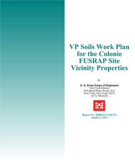 Colonie\Project Plans\VP Soils Work Plan\VP-WP-Final.Wpd