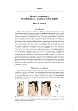 The Development of Facial Likeness in Kabuki Actor Prints