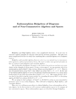 Endomorphism Bialgebras of Diagrams and of Non-Commutative Algebras and Spaces