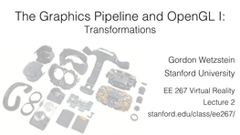 The Graphics Pipeline and Opengl I: Transformations