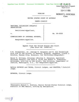 Filed: 09/20/1990FI Page:LED 1 United State~ C!:,1.M of Apr,E(Lls Tenth Circuit SEP 2 0 19§0 PUBLISH ROBERT L