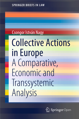 Collective Actions in Europe a Comparative, Economic And