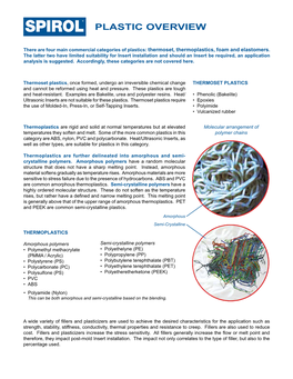 Plastics Overview