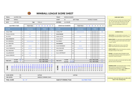 Miniball League Score Sheet