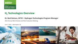 Hydrogen Technologies Overview