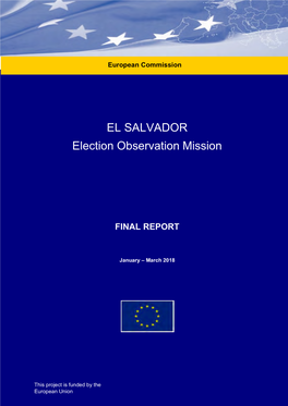 EU EOM Report on El Salvador Parliamentary and Municipal