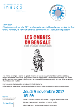 Les Ombres Du Bengale