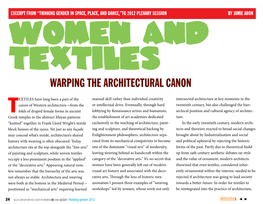 Warping the Architectural Canon