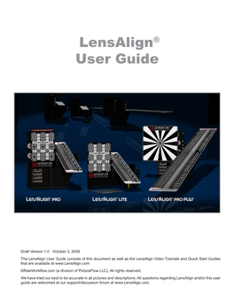 Lensalign® User Guide