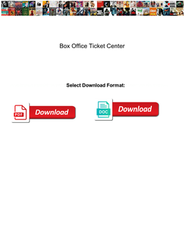 Box Office Ticket Center