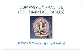 Compassion Practice (Four Immeasurables)